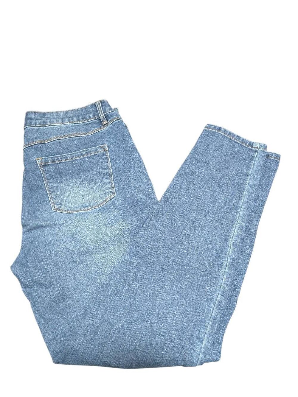 d.jeans blue, mid-to-high rise straight-leg denim jeans Women's 10